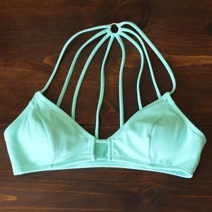 L.A. Hearts // Turquoise Bikini Top